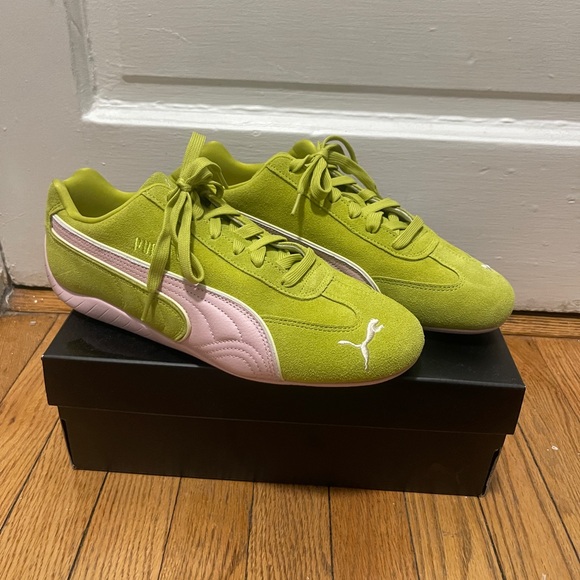 Puma Shoes - Puma Lime Green and Pink Speedcats